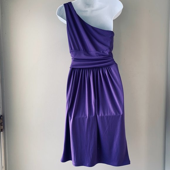 MAX & CLEO one-shoulder cocktail dress size 6 - Picture 9 of 12